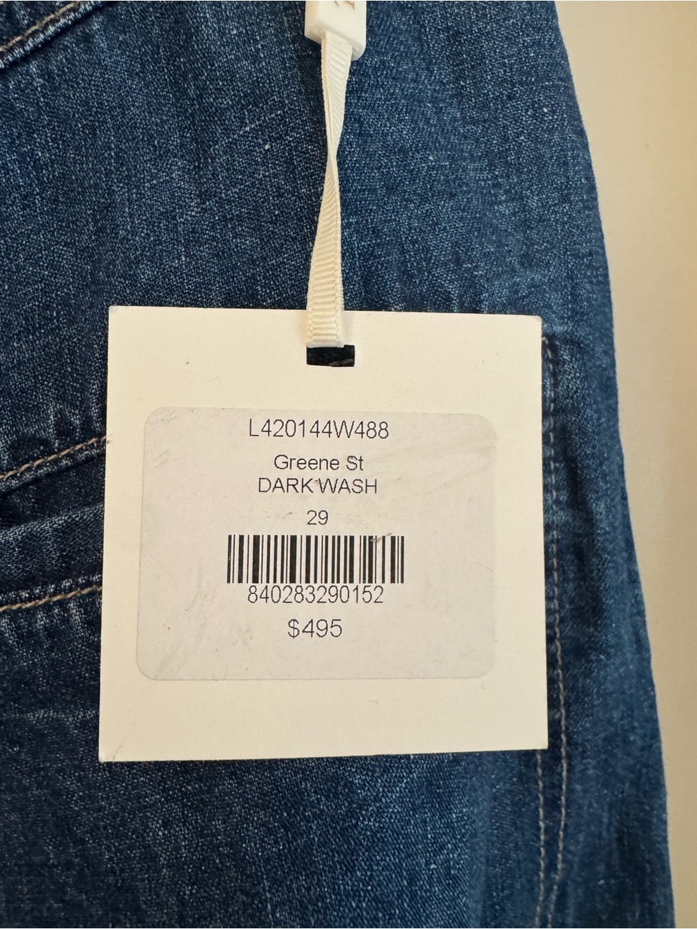TWP Greene st Wide Leg Mid-Rise Women's Jeans - Dark Blue - Picture 6 of 10